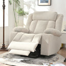 Power Lift Recliner Chair With Extended Footrest, Remote Control, Cup Holders, And Side Pockets