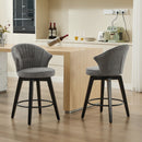 Wing Back Swivel Bar Stools (Set of 2)