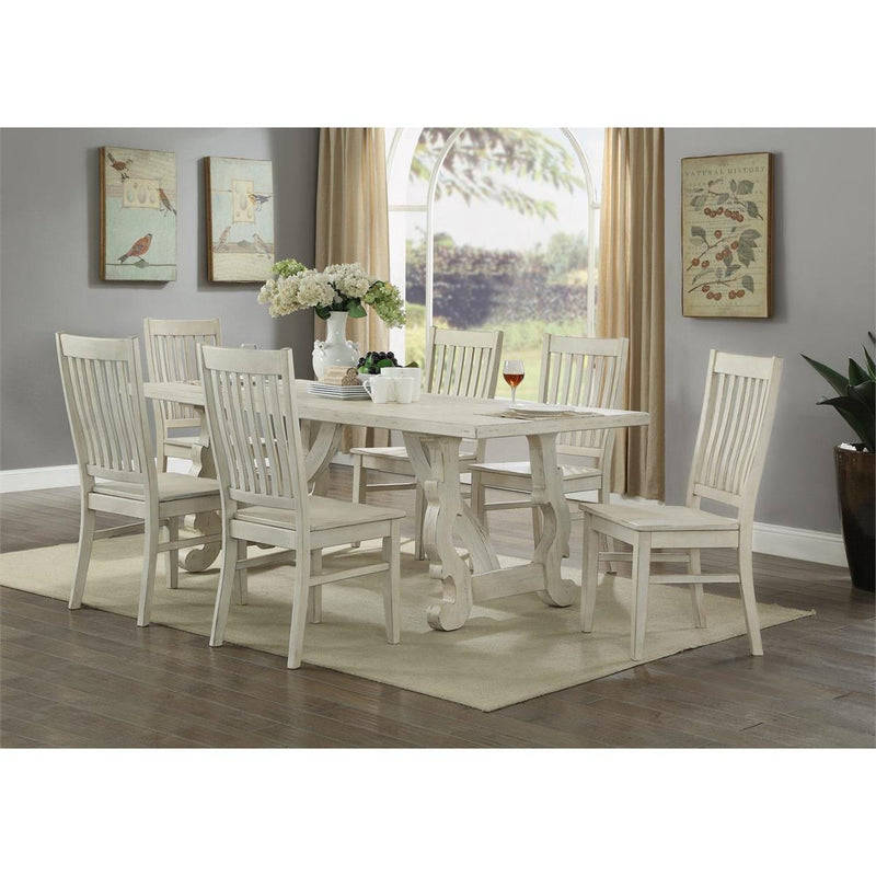 Scott Orchard White Rub Dining Table