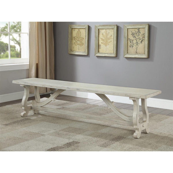 Scott Dining Bench with Plank Styled Top