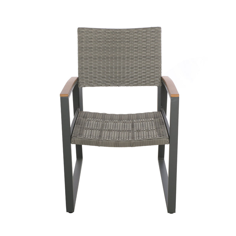 Aresha - Outdoor Dining Armchair (Set of 2) - Gray
