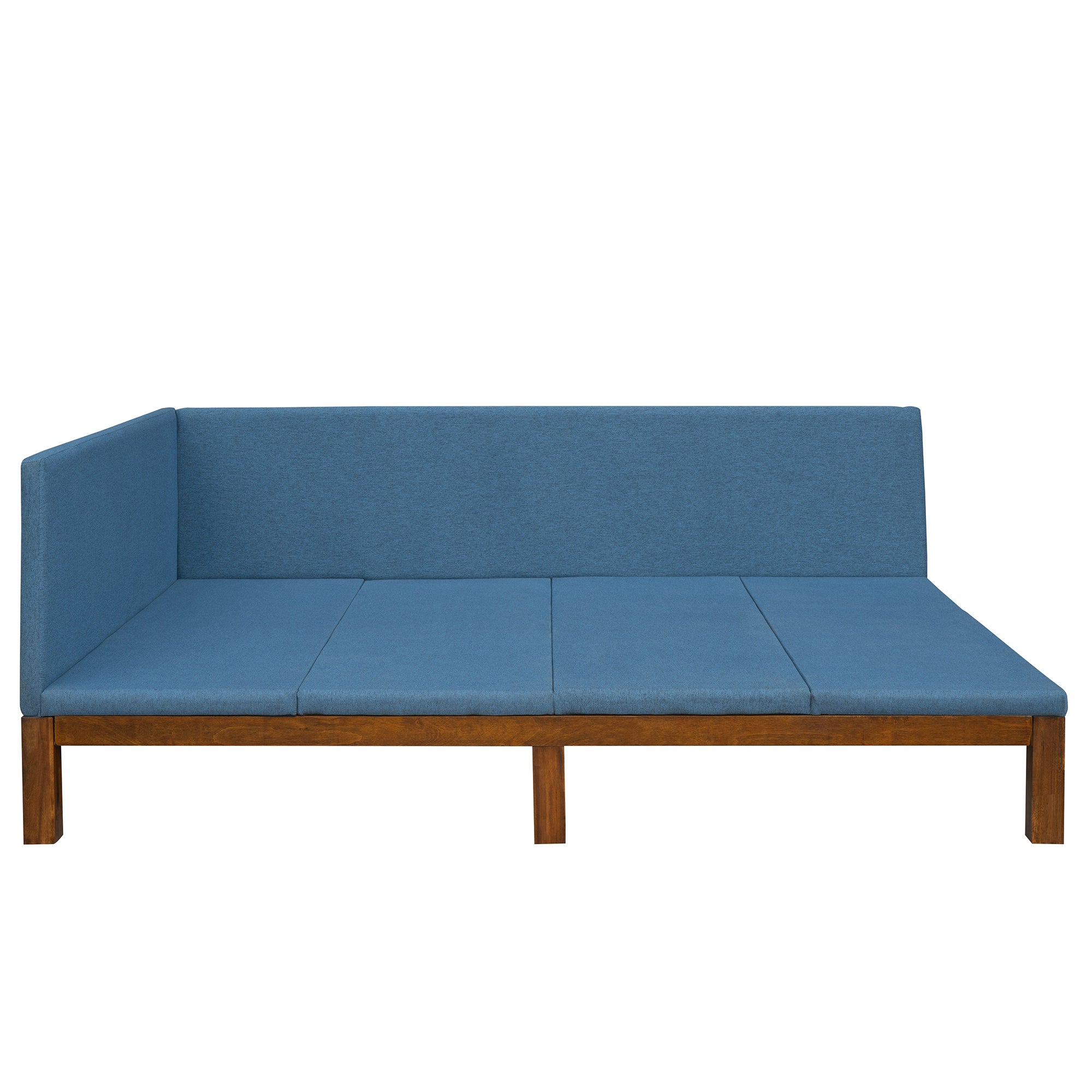 Upholstered Daybed/Sofa Bed Frame Full Size Linen-Blue - Atlantic Fine Furniture Melbourne FL