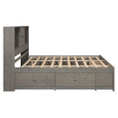 Platform Bed With Storage Headboard And 8 Drawers