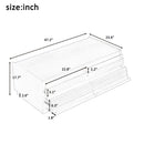 Modern Rectangle Coffee Table With 4 Drawers And 2 Display Shelves