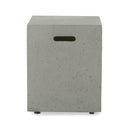 Modern Tank Holder Side Table With Smooth Concrete Surface