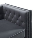 Gillian II - Chair - Light Gray Velvet