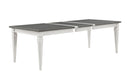 Katia - Dining Table With Leaf - Gray / White