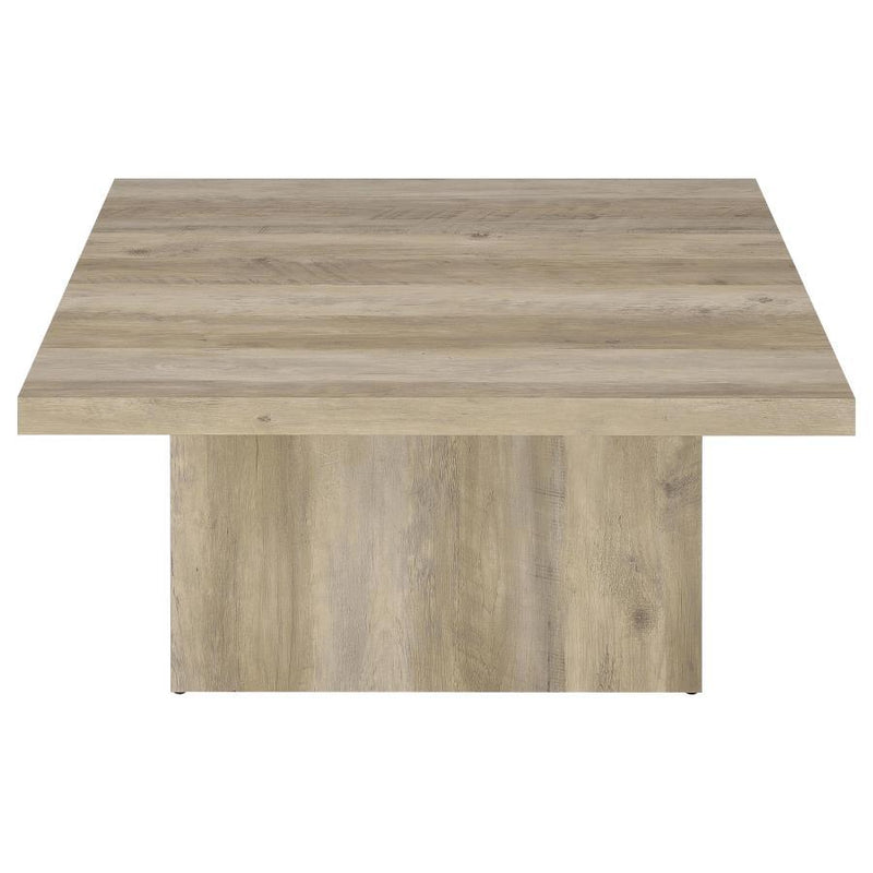 Devar - Square Coffee End Table Set - Distressed Pine