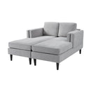 Modern Chaise Lounge With Dual Layer Armrests