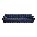 Modern Sofa & Pillows, Textured Cover, High Rebound Cushions