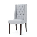Sophisticated Tufted Dining Chair With High Back Design