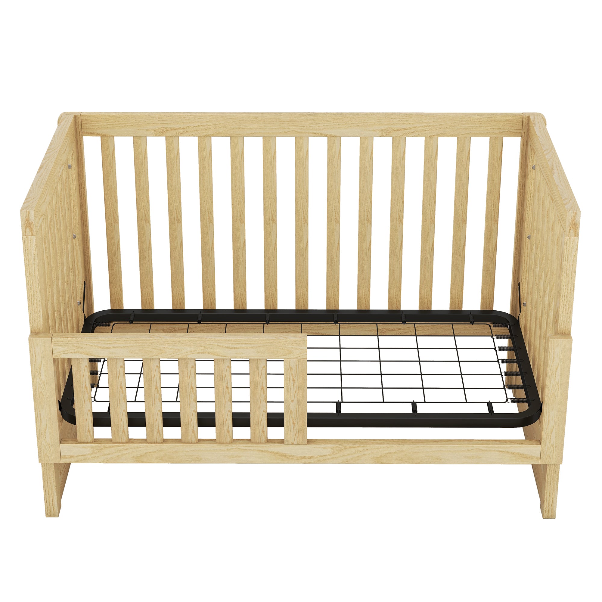 Convertible Crib/Full Size Bed with Changing Table, Natural - Atlantic Fine Furniture Melbourne FL