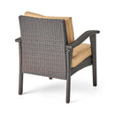Honolulu - Club Chair (Set of 2) With Weather Resistant Wicker And Cushions - Brown / Tan