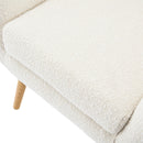 Mid - Century Modern Arm Chair With Wingback Design Wood Legs