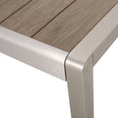Outdoor Modern Aluminum Dining Bench, Durable And Elegant Design