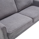 Mid Century Modern Loveseat Sofa With USB Ports, Removable Pillow Cover