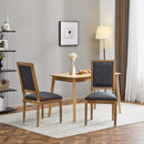French Country Style Dining Chair With Upholstered Seating And Fluted Legs
