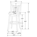 Lambert - Wood Height Swivel Bar Chair