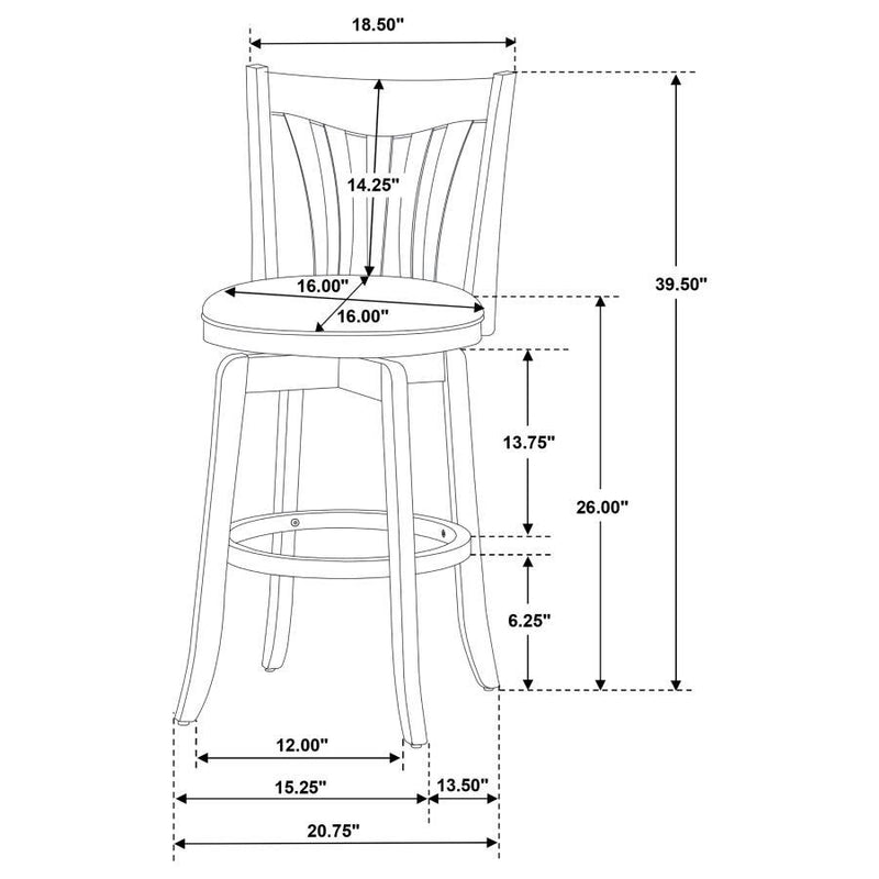 Lambert - Wood Height Swivel Bar Chair