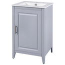 Modern Bathroom Vanity With Sink, Functional Drawer, Soft- Closing Door