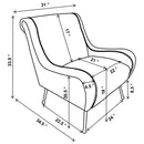 Ricci - Upholstered Saddle Arm Accent Chair