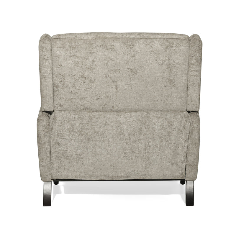 Oversized Textured Fabric Pushback Recliner