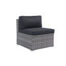 7 Piece Patio Furniture Set With Retractable Canopy Wicker Rattan Sectional Sofa Set Patio Furniture With Washable Cushions For Lawn, Garden, Backyard, Poolside Wicker And Cushion - Gray / Black