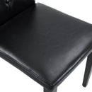 Dining Chairs With Ergonomic Buckle Backrest For Family Dining Rooms