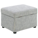 Winter - Upholstered Hydraulic Lift Top Storage Ottoman