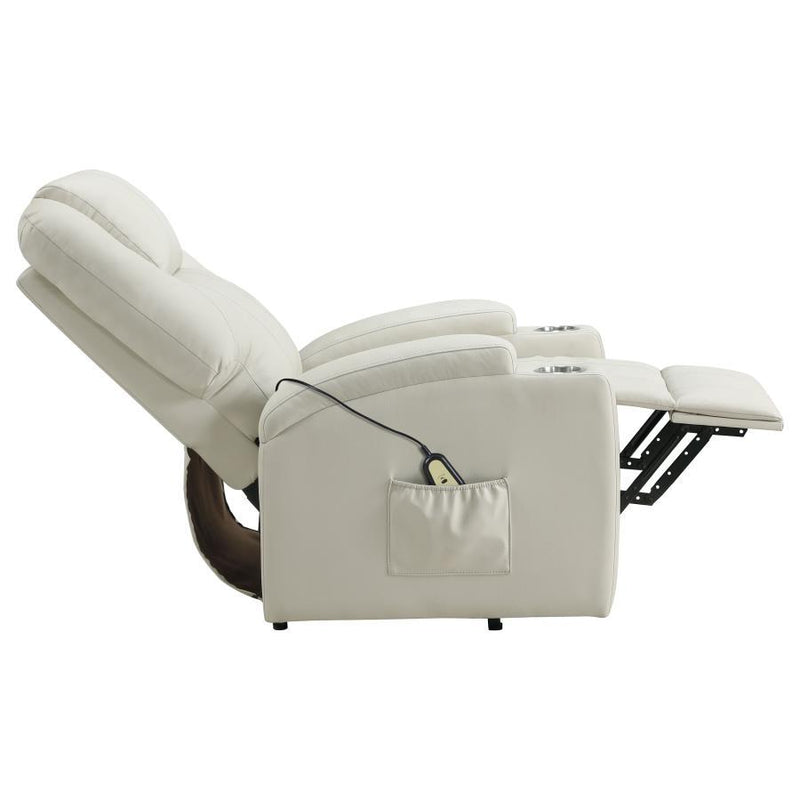 Armstrong - Upholstered Power Lift Massage Recliner