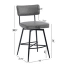 Retro Swivel Counter Stools (Set of 2)