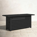 Propane / Gas Outdoor Fire Pit Table With Lid Durable Construction - Black