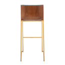 Mason Mara - Contemporary Versatile Desig Fixed Height Barstool (Set of 2)