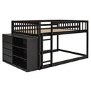 Bunk Bed With 4 Drawers And 3 Shelves