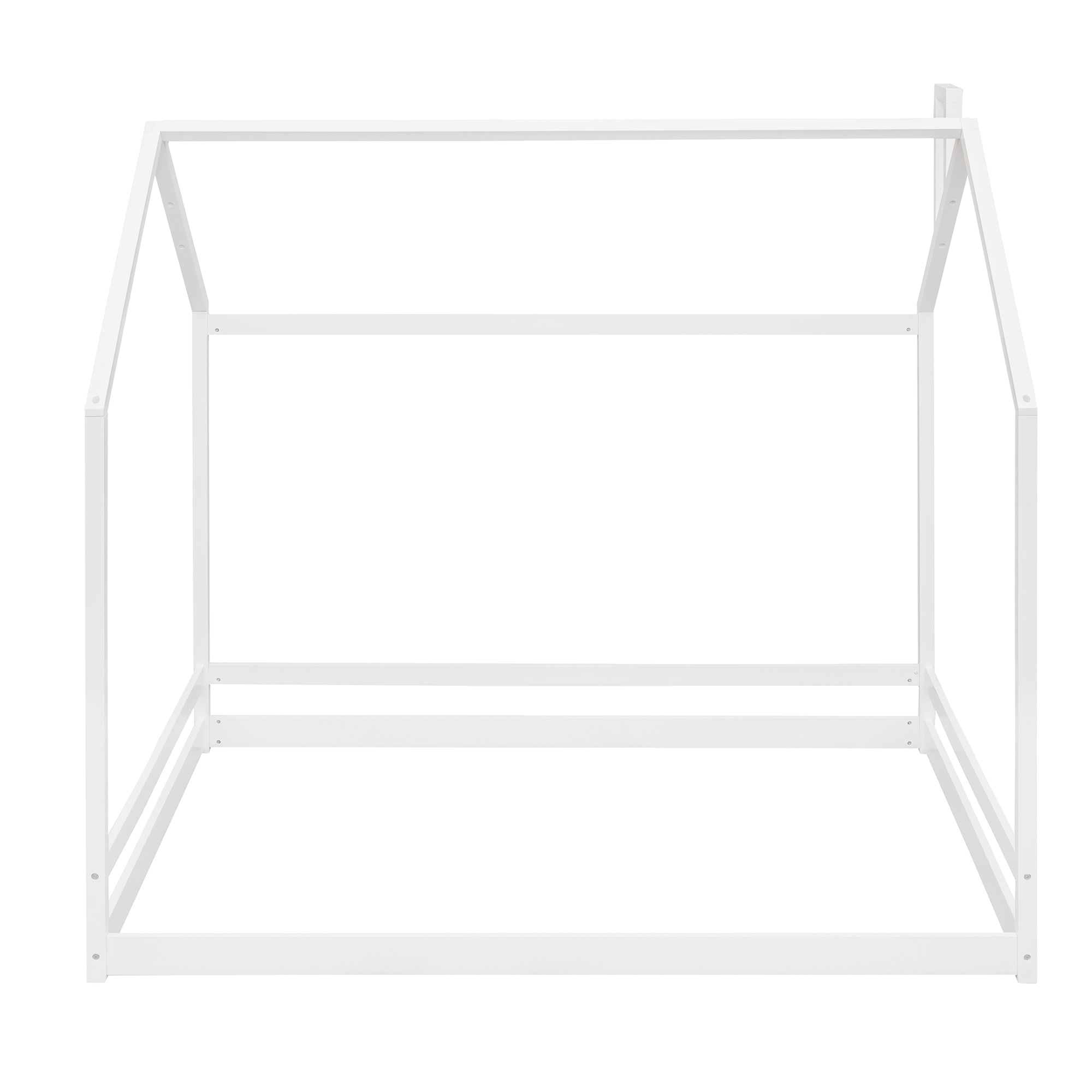 Full Size House Bed Wood Bed, White(OLD SKU:WF281436AAK)