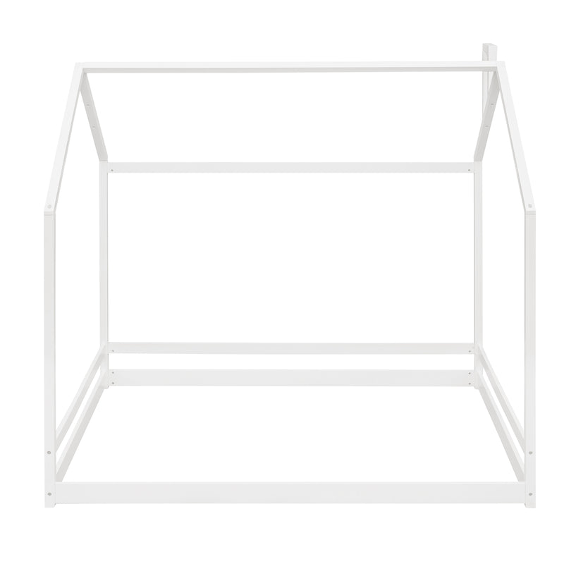 Full Size House Bed Wood Bed, White(OLD SKU:WF281436AAK)
