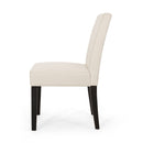Contemporary Dining Chair With Upholstered Seating And Tapered Legs