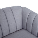 Contemporary 3 Seater Sofa With Plush Accents