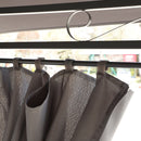 13 0 Ft Outdoor Patio Gazebo Canopy Tent With Ventilated Double Roof And Side Wall (Detachable Curtain Included On All Sides) Suitable For Lawn Garden Backyard And Deck - Gray