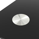 Modern 7 Piece Dining Table Set With Glass Top And Chairs - Black