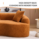4 Seater Sofa With Chenille Fabric, 30D, 60 Hardness Full Sponge, 4 Pillow For Living Room, Home Furniture Sleeper Sectional Sofa For Apartment