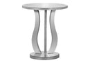 Accent Table, Side Mirror, Transitional - Silver
