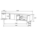 Trask - Wood TV Stand Media Console - Mango Brown