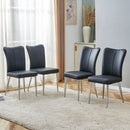 Modern Minimalist Dining Chairs With Metal Legs