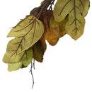 Maple Leaf Spray Green & Mustard, Botanicals Decor For Harvest Festival Fall Festival & Thanksgiving Table Decorations (Set of 12) - Green / Mustard