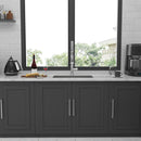 Modern Undermount Stainless Steel Kitchen Sink 16 Gauge, Deep Single Bowl