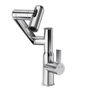 Bathroom Sink Faucet With Spray Function And Temperature Display, Anti Skid Switch, 360 Degree Rotary