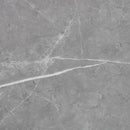 Ambridge - 5 Piece Round Dining Set With Faux Marble Top - Brushed Gray