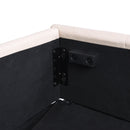 Full size Upholstered Platform bed with a Hydraulic Storage System - Beige