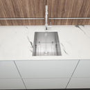 Modern Style Undermount Sink With Stainless Steel, Deep Single Bowl